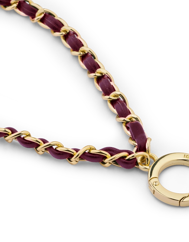 Ideal of Swedeen karoliukų riešo dirželis tefonui, Cherry Gold, 3 nuotrauka